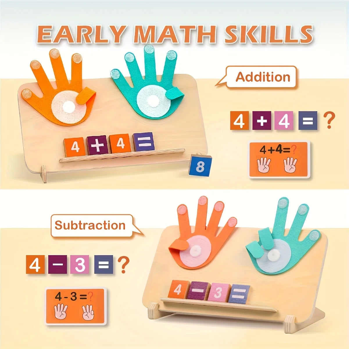 Wooden Math Learning Board