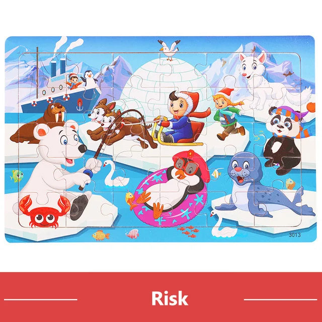 Animal Puzzle Board