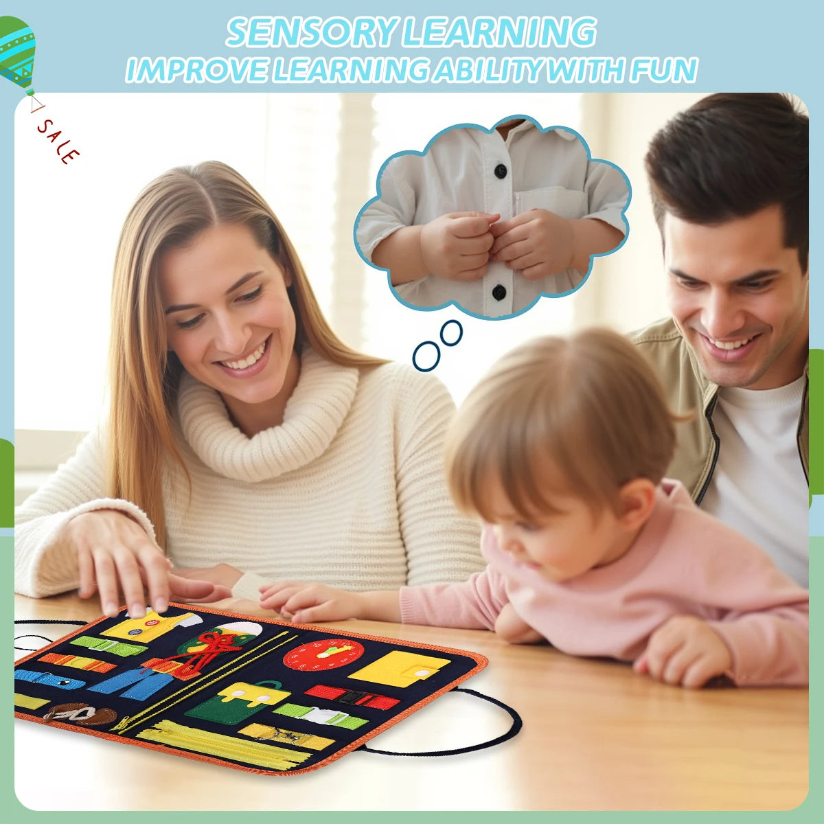 Toddler Sensory Busy Board
