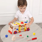 Wooden Screw Car Set