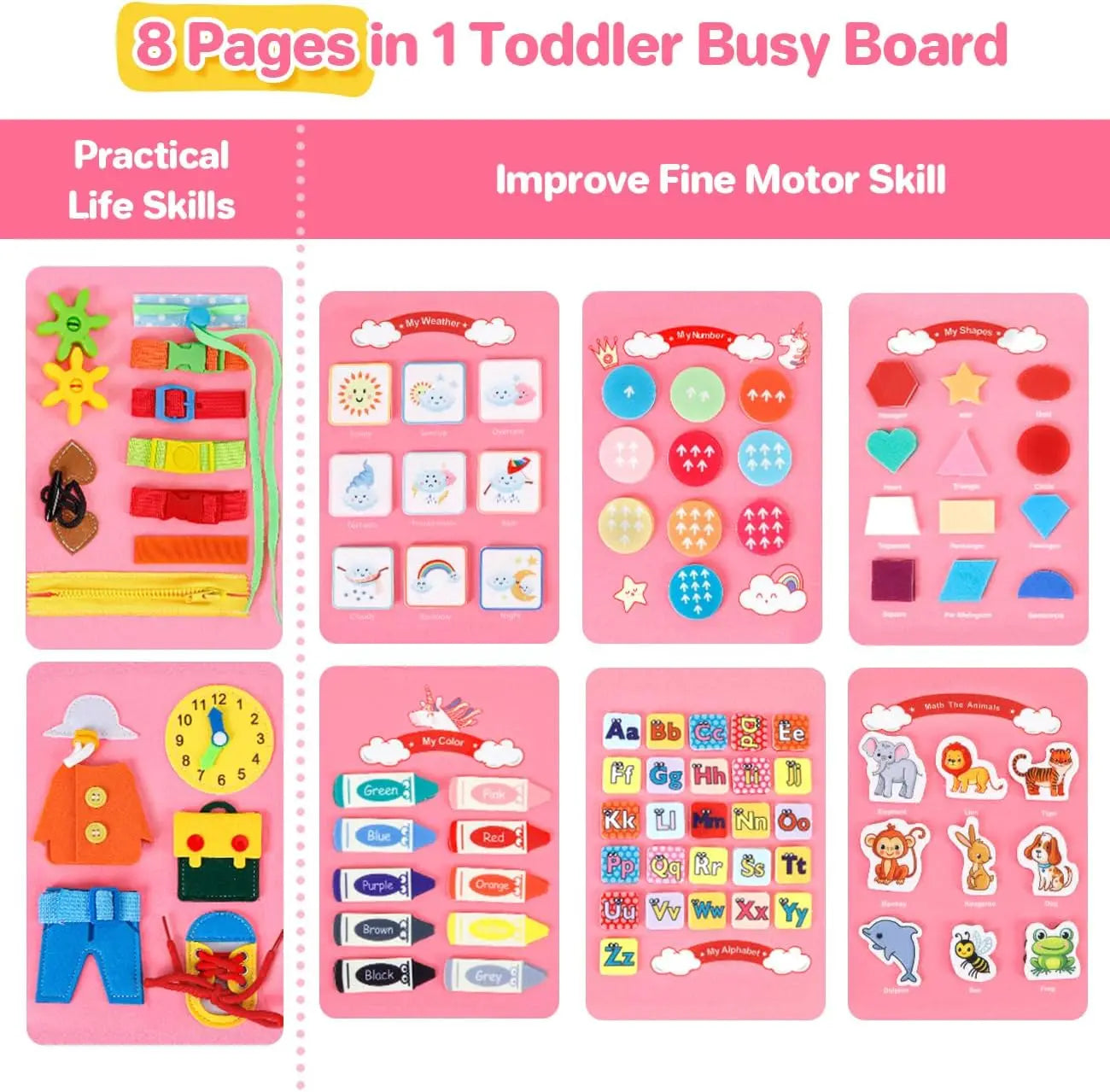 Toddler Learning Busy Book