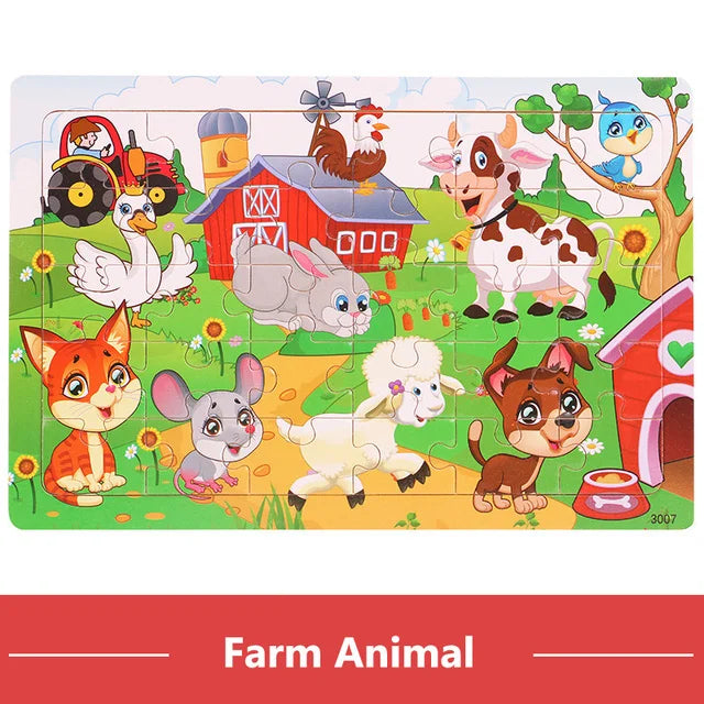 Animal Puzzle Board