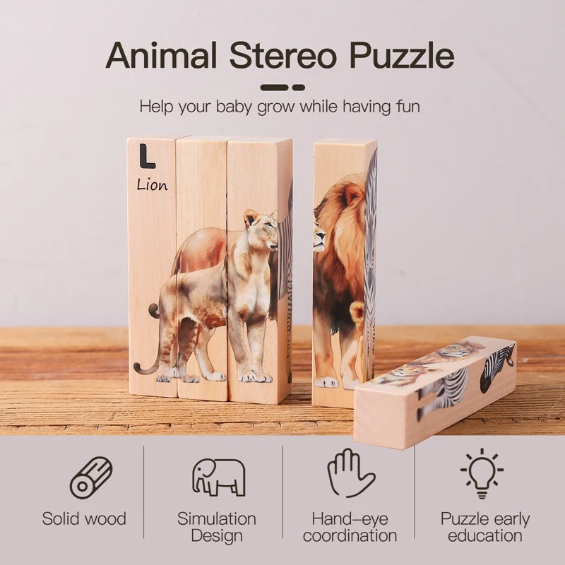 Double-Sided Animal Puzzle
