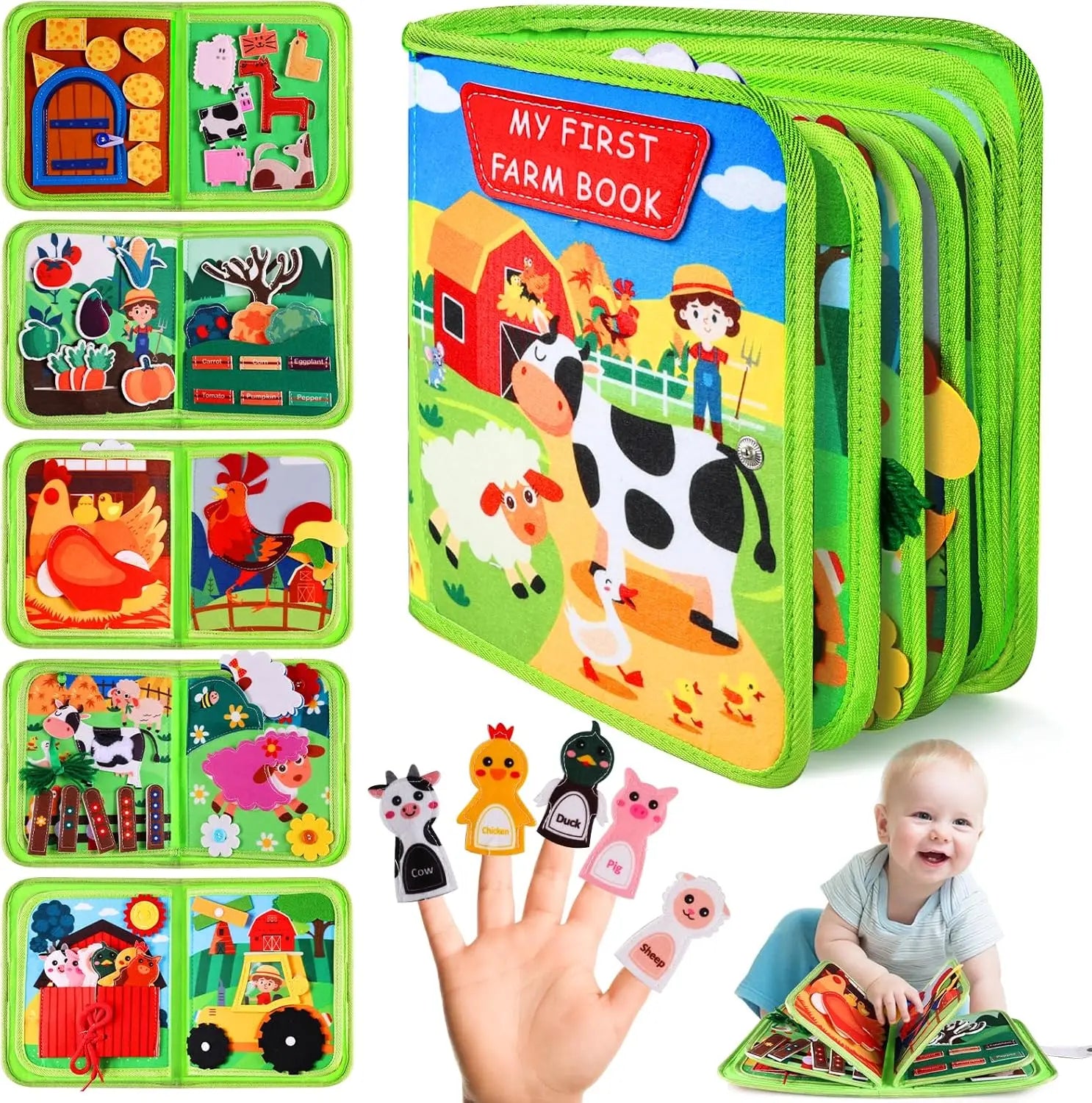 Farm Animal Busy Book