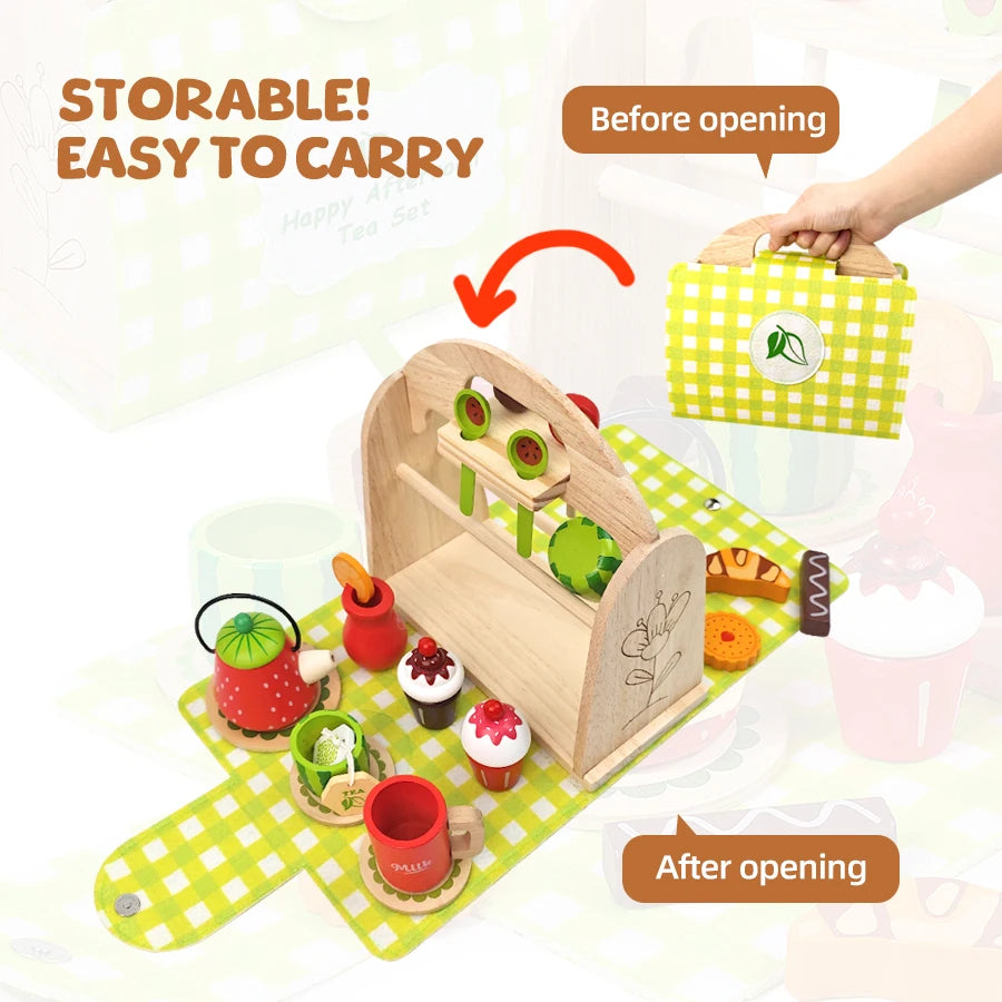 Wooden Tea Party Set