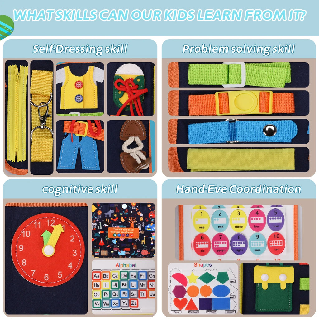 Toddler Sensory Busy Board