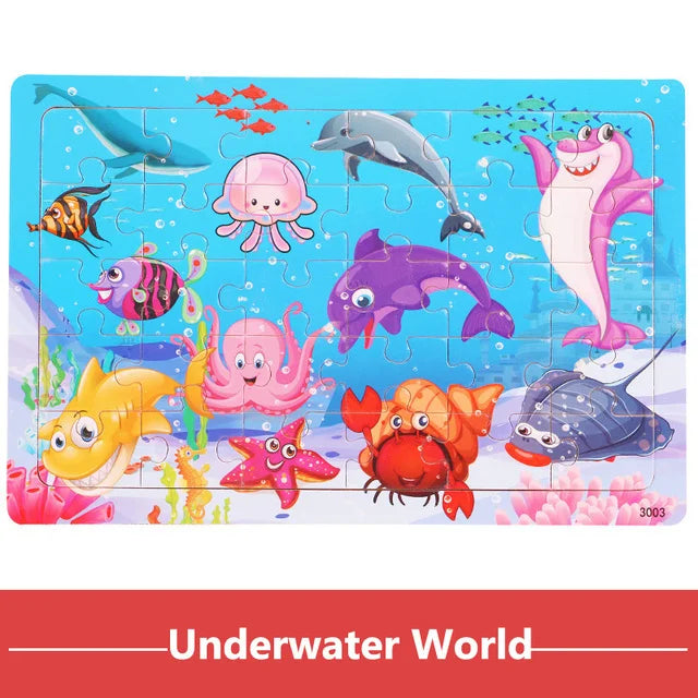 Animal Puzzle Board