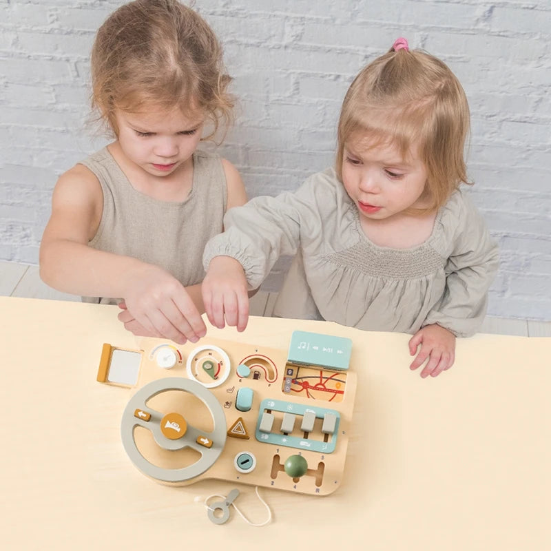 Busy Board Steering Wheel