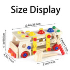 Wooden Screw Car Set