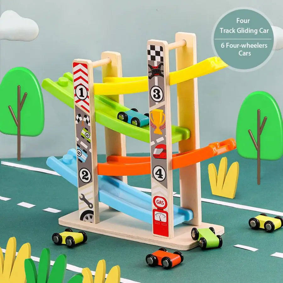 Wooden Car Ramp Racer