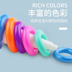 Children's Montessori Toy Animals Rainbow Stacked Ring Tower Stacking Educational Toys Infant Development Early Education Toys