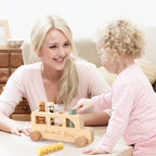 Wooden Bus Bounce Toy