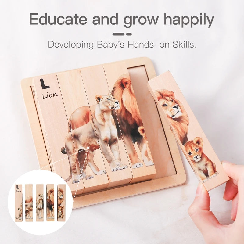 Double-Sided Animal Puzzle