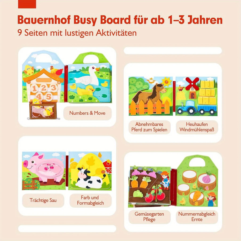 Farm Quiet Activity Book
