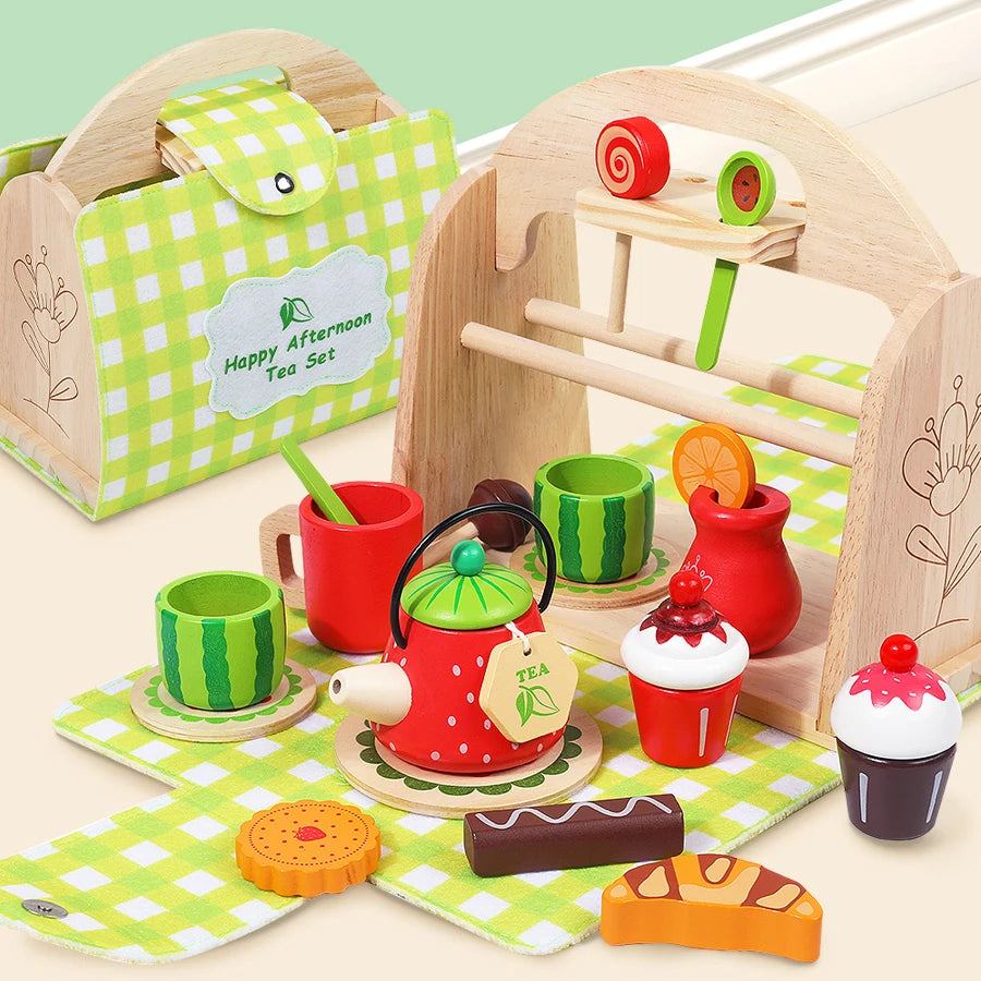 Wooden Tea Party Set