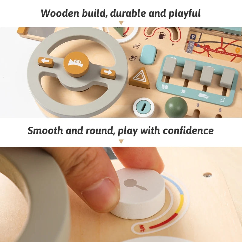 Busy Board Steering Wheel