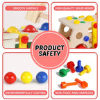 Wooden Screw Car Set