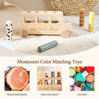 Wooden Bus Bounce Toy