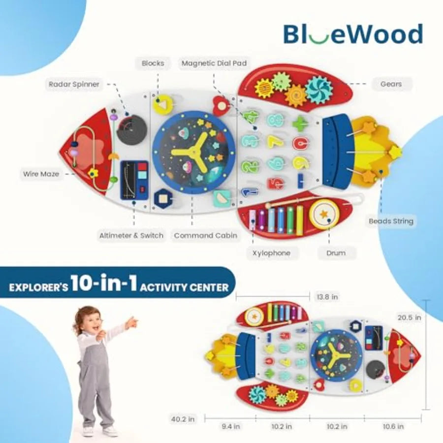Montessori Wall Busy Board